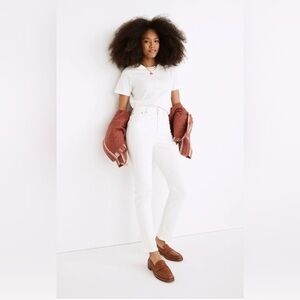 Madewell The Petite Perfect Vintage Jean in Tile White Size 30 Straight Leg NWT